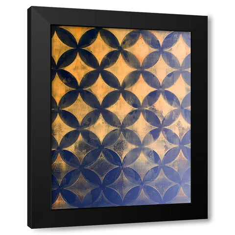 Diamonds VI Black Modern Wood Framed Art Print by Grayscale