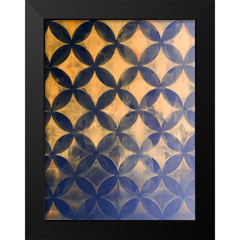 Diamonds VI Black Modern Wood Framed Art Print by Grayscale