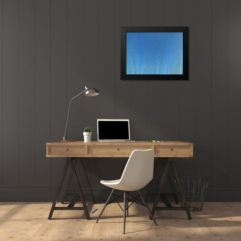 Rain Stripe I Black Modern Wood Framed Art Print by Grayscale