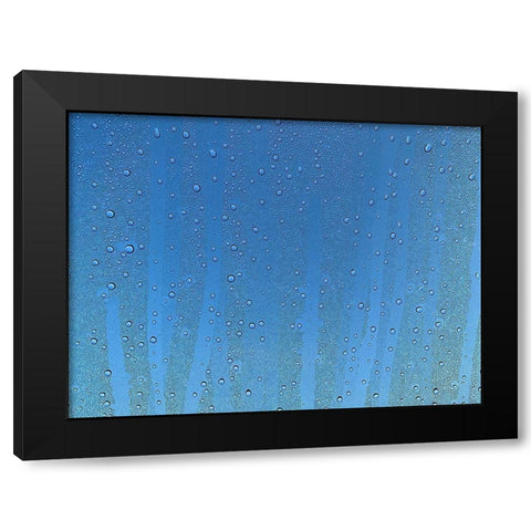 Rain Stripe I Black Modern Wood Framed Art Print with Double Matting by Grayscale