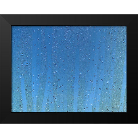 Rain Stripe I Black Modern Wood Framed Art Print by Grayscale