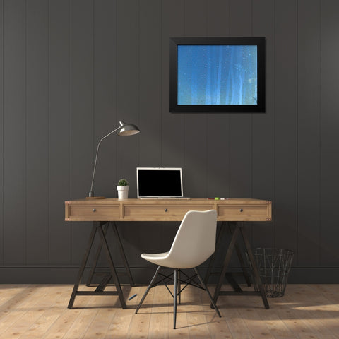 Rain Stripe III Black Modern Wood Framed Art Print by Grayscale