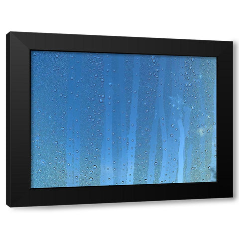 Rain Stripe III Black Modern Wood Framed Art Print with Double Matting by Grayscale