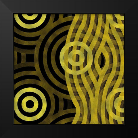 Veil 2 Black Modern Wood Framed Art Print by Tenoever, William