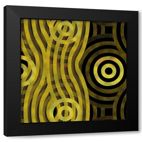 Veil 3 Black Modern Wood Framed Art Print with Double Matting by Tenoever, William
