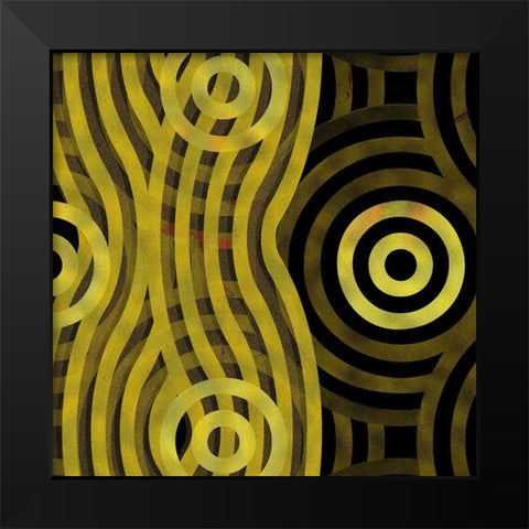 Veil 3 Black Modern Wood Framed Art Print by Tenoever, William