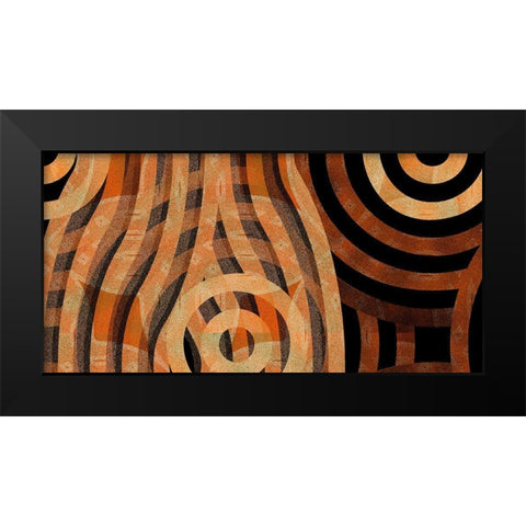 Direction 3 Black Modern Wood Framed Art Print by Tenoever, William