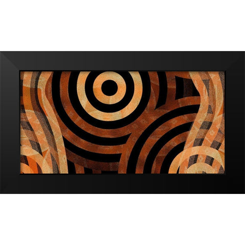 Direction 4 Black Modern Wood Framed Art Print by Tenoever, William