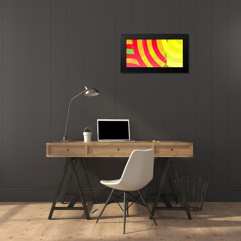 Graffiti in Red 3 Black Modern Wood Framed Art Print by Tenoever, William