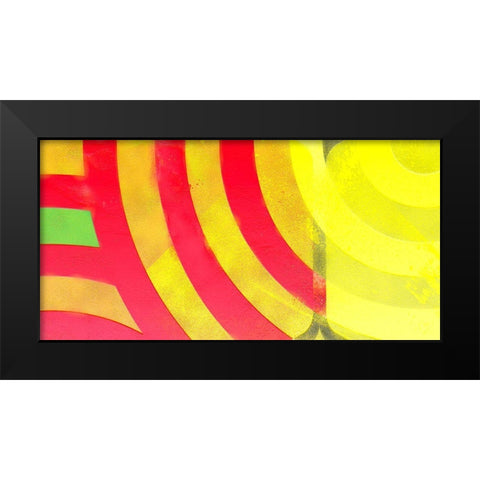 Graffiti in Red 3 Black Modern Wood Framed Art Print by Tenoever, William