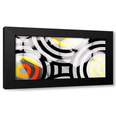 Honeycomb 1 Black Modern Wood Framed Art Print with Double Matting by Tenoever, William