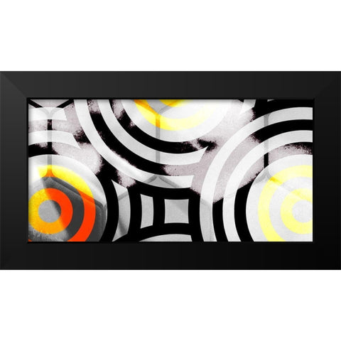 Honeycomb 1 Black Modern Wood Framed Art Print by Tenoever, William