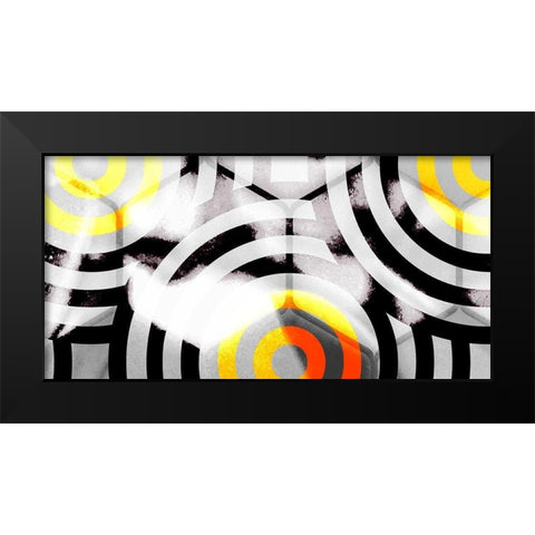 Honeycomb 2 Black Modern Wood Framed Art Print by Tenoever, William