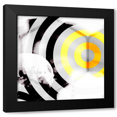 Honeycomb 6 Black Modern Wood Framed Art Print with Double Matting by Tenoever, William