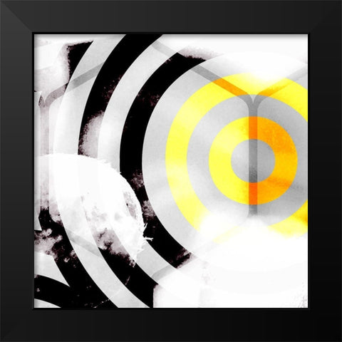 Honeycomb 6 Black Modern Wood Framed Art Print by Tenoever, William
