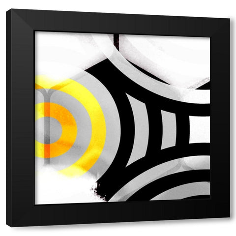 Honeycomb 7 Black Modern Wood Framed Art Print with Double Matting by Tenoever, William