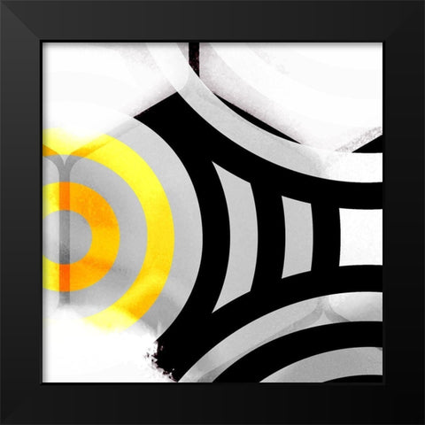 Honeycomb 7 Black Modern Wood Framed Art Print by Tenoever, William