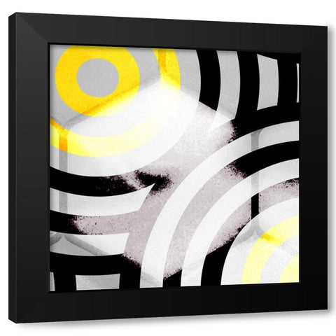 Honeycomb 8 Black Modern Wood Framed Art Print with Double Matting by Tenoever, William