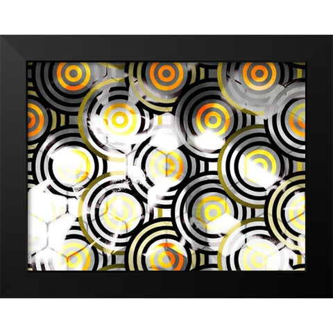 Honeycomb 9 Black Modern Wood Framed Art Print by Tenoever, William