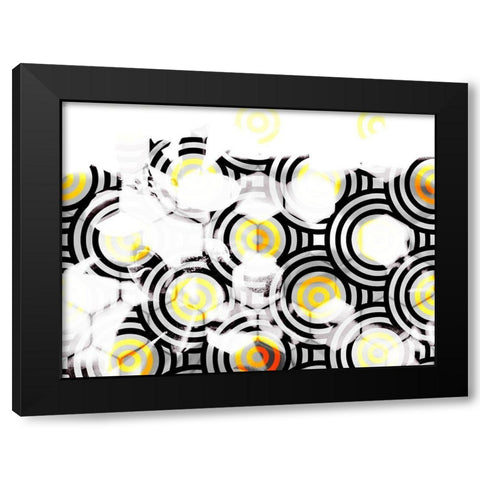 Honeycomb 10 Black Modern Wood Framed Art Print by Tenoever, William