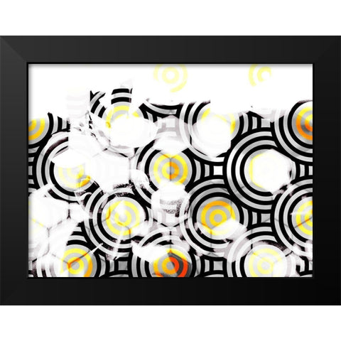 Honeycomb 10 Black Modern Wood Framed Art Print by Tenoever, William