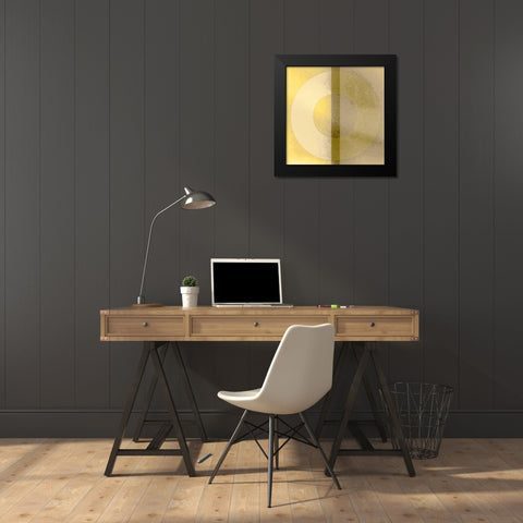 Gong Black Modern Wood Framed Art Print by Tenoever, William