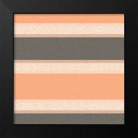 Soft Stripes 1 Black Modern Wood Framed Art Print by Tenoever, William