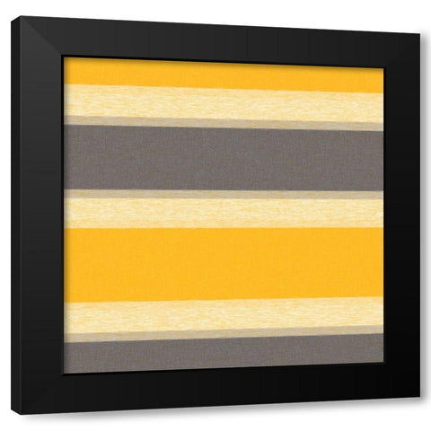 Soft Stripes 3 Black Modern Wood Framed Art Print with Double Matting by Tenoever, William