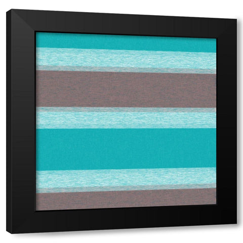 Soft Stripes 4 Black Modern Wood Framed Art Print with Double Matting by Tenoever, William
