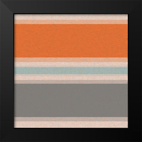 Soft Stripes 7 Black Modern Wood Framed Art Print by Tenoever, William