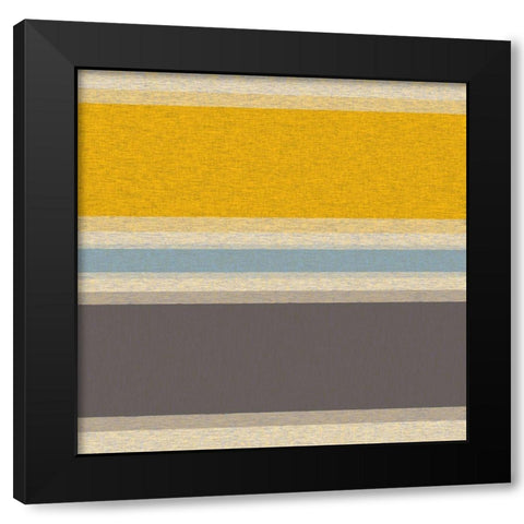 Soft Stripes 8 Black Modern Wood Framed Art Print with Double Matting by Tenoever, William