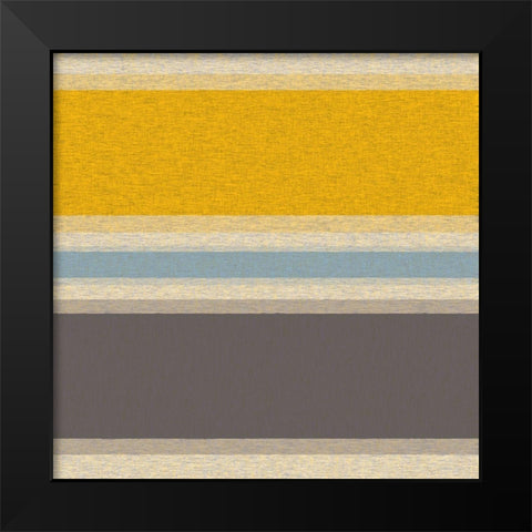 Soft Stripes 8 Black Modern Wood Framed Art Print by Tenoever, William