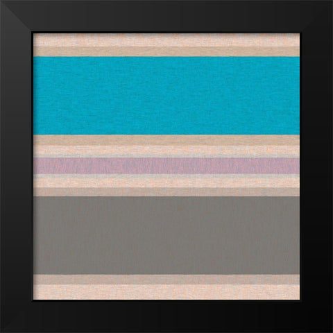 Soft Stripes 9 Black Modern Wood Framed Art Print by Tenoever, William