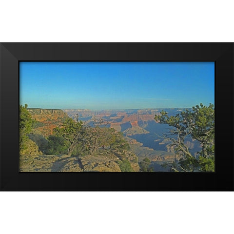 Grand Canyon 7: North Rim Black Modern Wood Framed Art Print by Popcorn