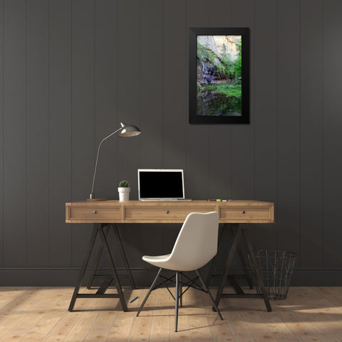 Oak Creek Canyon II Black Modern Wood Framed Art Print by Popcorn