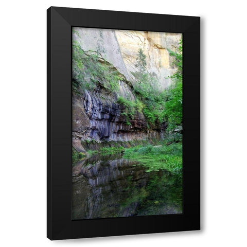 Oak Creek Canyon II Black Modern Wood Framed Art Print with Double Matting by Popcorn