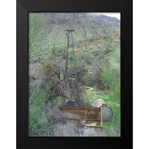 Dixie Mine Black Modern Wood Framed Art Print by Popcorn