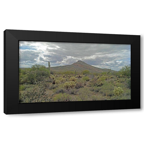 Brown’s Mountain Black Modern Wood Framed Art Print by Popcorn