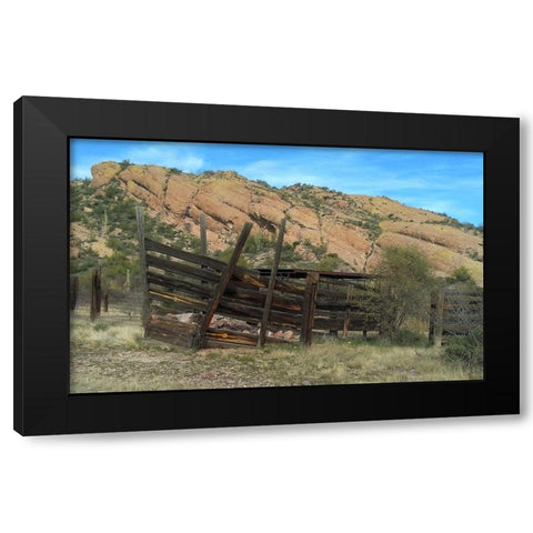 Hackberry Springs Black Modern Wood Framed Art Print with Double Matting by Popcorn