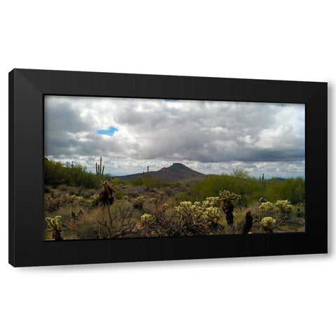 Brown’s Mountain Black Modern Wood Framed Art Print with Double Matting by Popcorn