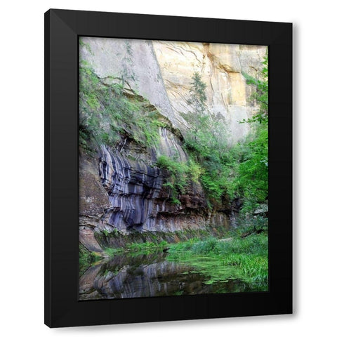 Oak Creek Canyon III Black Modern Wood Framed Art Print by Popcorn