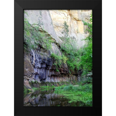 Oak Creek Canyon III Black Modern Wood Framed Art Print by Popcorn