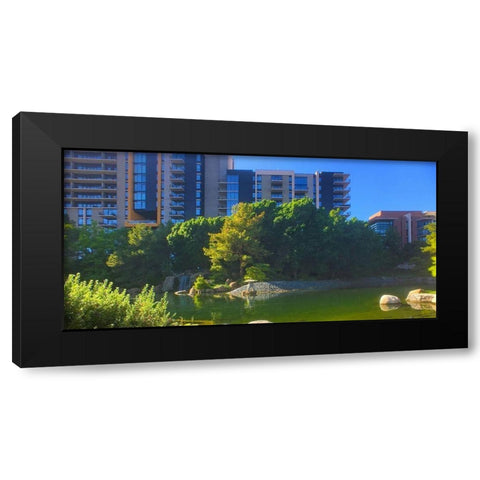 Japanese Friendship Garden V Black Modern Wood Framed Art Print by Tenoever, William