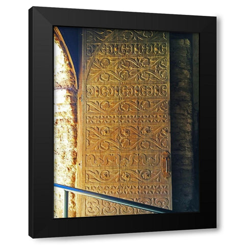 Mission Tumacacori II Black Modern Wood Framed Art Print by Popcorn