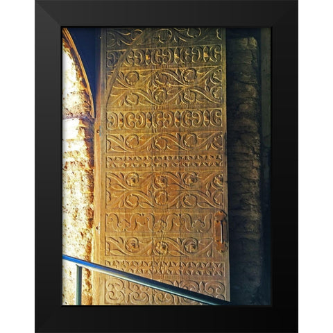 Mission Tumacacori II Black Modern Wood Framed Art Print by Popcorn