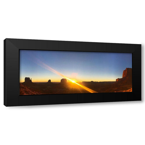 Monument Valley I Black Modern Wood Framed Art Print by Popcorn