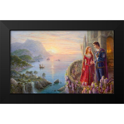Hope Black Modern Wood Framed Art Print by Dandorf, Olga