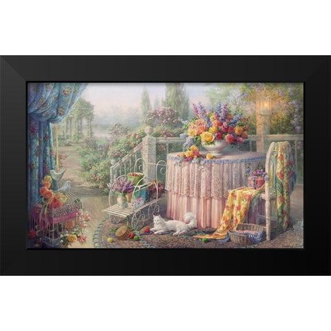 Shabby chic Black Modern Wood Framed Art Print by Dandorf, Olga