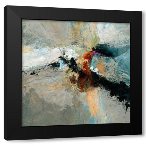 Sculpted III Black Modern Wood Framed Art Print with Double Matting by Tienhaara, Michael