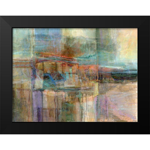 Emergence V Black Modern Wood Framed Art Print by Tienhaara, Michael
